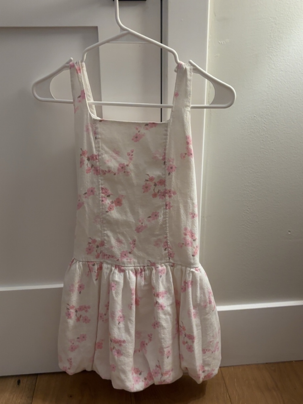 Altar'd State Cream Dress with Pink Floral Pattern